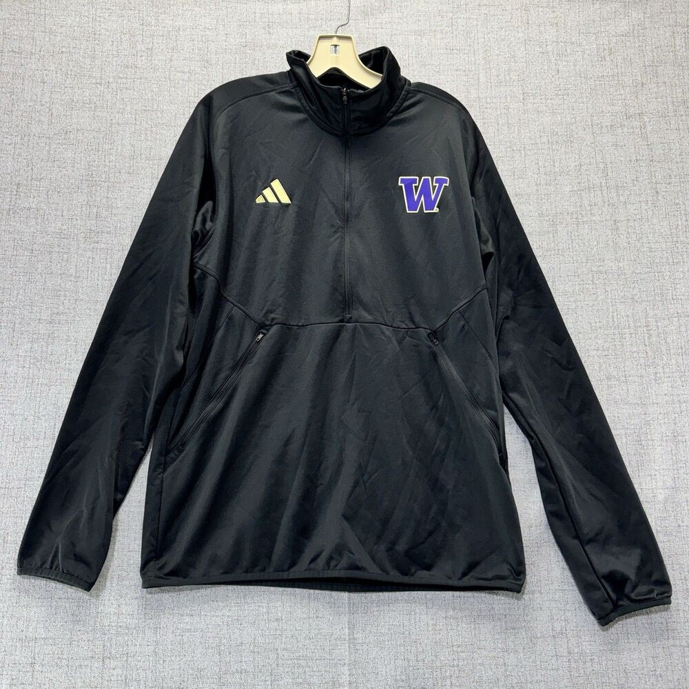 Adidas Washington Huskies Pullover Jacket Men's Large